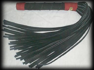 Black Suede leather flogger